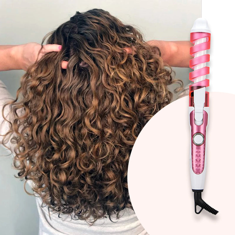 Modelador de cachos,prancha de cabelo profissional ,chapinha de cabelo,feminina,Modelador Cacheador Ceramic Espiral Bivolt 20mm