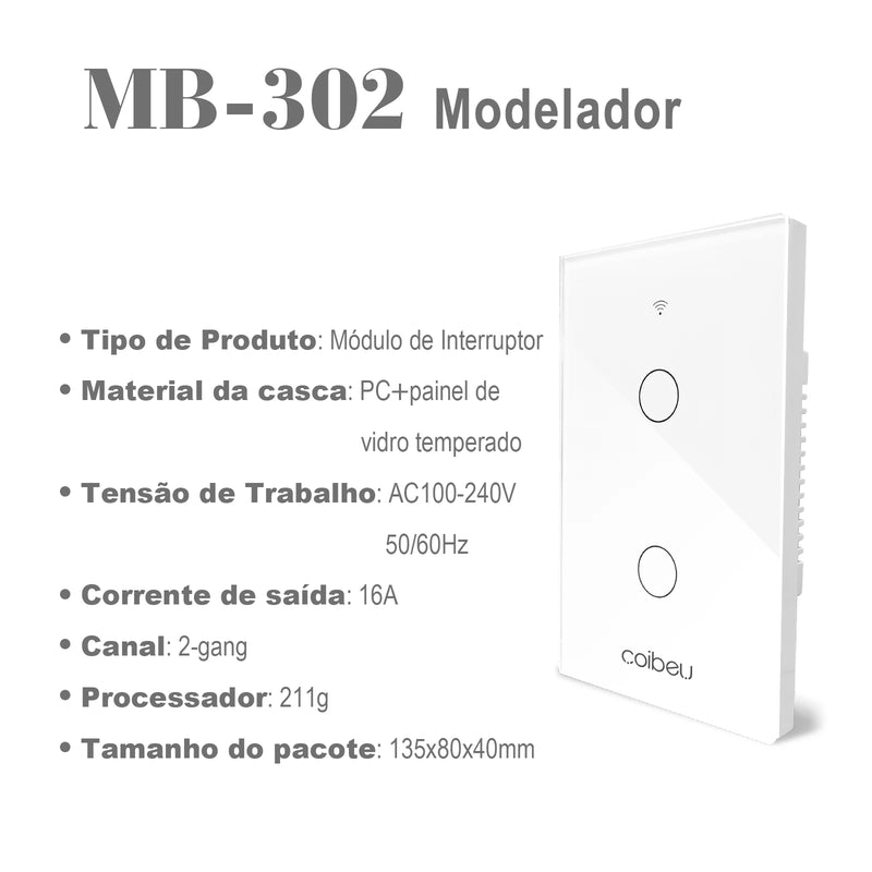 interruptor de toque inteligente automação residencial wifi tomada de energia inteligente interruptor inteligente wi-fi brasil