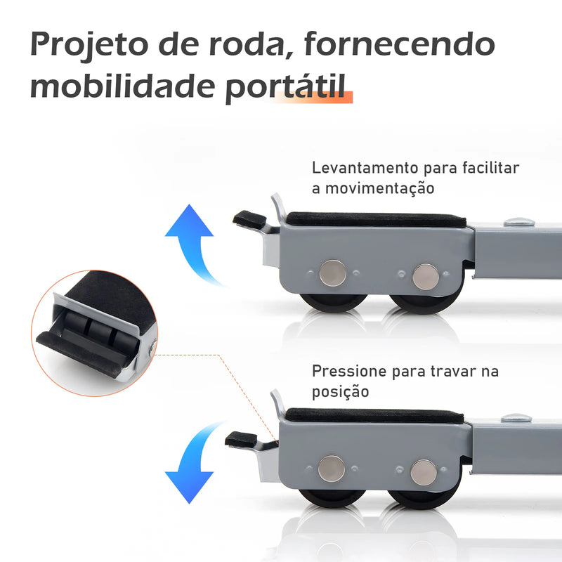 Suporte para geladeira, suporte para carrinho base C - Tudoonline